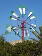 metal windmill in Mallorca