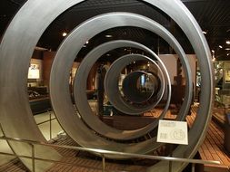 sculpture in a water history museum