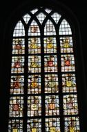 colorful glass of the church window