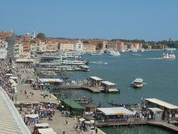canal in venice in sunny day