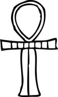 clipart of the ankh cross