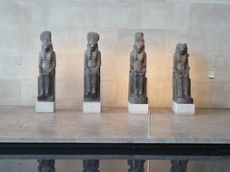 Historical statues in Metropolitan museum