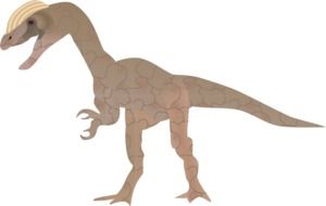 painted brown dinosaur