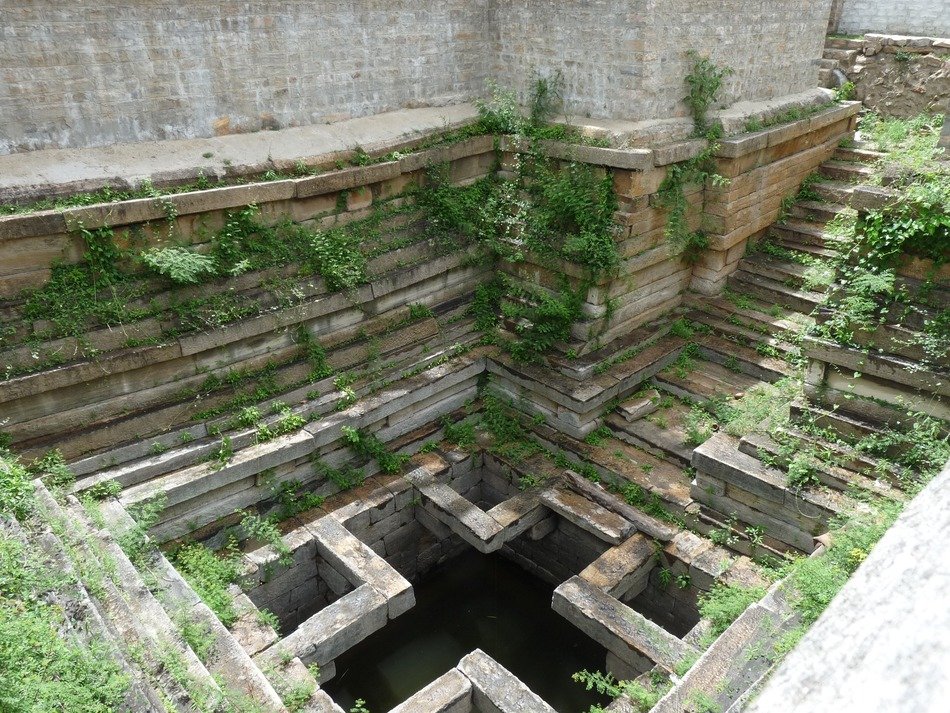 Landscape of temple tank