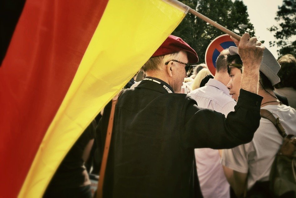 Celebration of Berlin Wall destruction