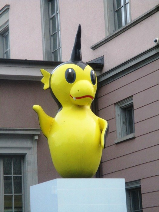 Cute Mocmoc sculpture in Switzerland
