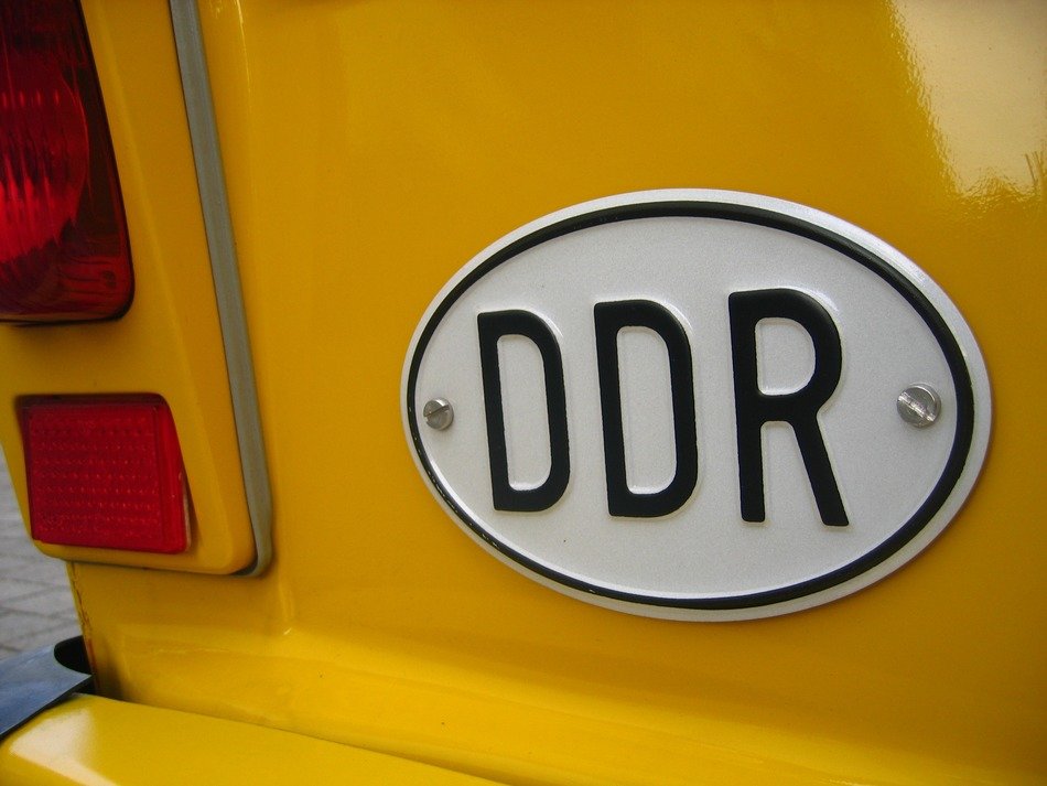 sign on a vehicle in the German republic