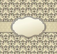 invitation art vector frame package label vintage