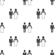 wedding vector seamless pattern