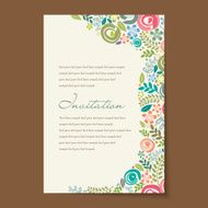 Beautiful vintage invitation cards layouts N68