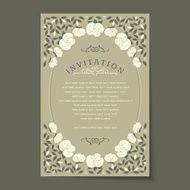 Beautiful vintage invitation cards layouts N72