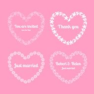Heart floral frames N2