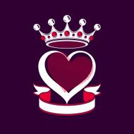 Valentine day conceptual illustration loving heart with