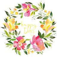 Watercolor greeting card N3