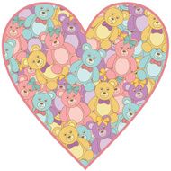 teddy bear heart N2