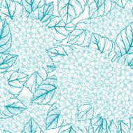 Seamless floral pattern with hydrangeas N4