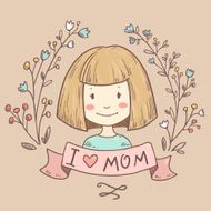 Greeting card with mother N4