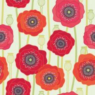 Seamless pattern with poppies N9