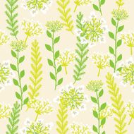 Seamless pattern with herbs N5