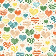 Seamless pattern with hearts N106