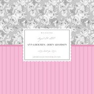 Pink card for a wedding