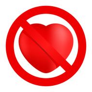 No loving sign