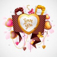 Valentine&#039;s day vector background N47
