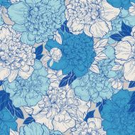 Seamless background with peonies N2