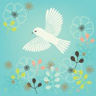 Greeting card with bird N3