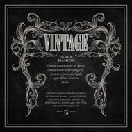 Vintage design elements Retro card Vector illustration N3