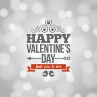 valentines day silver lights vintage background