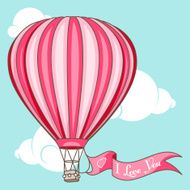 I Love You hot air balloon