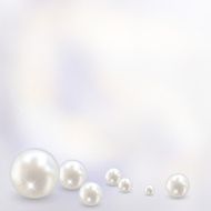 Beautiful realistic pearl set illustration vector N8