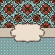 Vintage vector flower frame N88