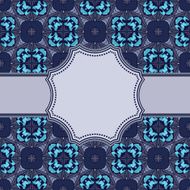 Vintage vector flower frame N92