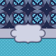 Vintage vector flower frame N93
