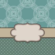 Vintage vector flower frame N94