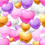 Valentine&#039;s Day vector seamless pattern Eps 10 background