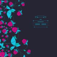 Card with raspberries