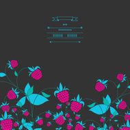 Card with raspberries N2