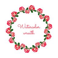 Watercolor wreath N13