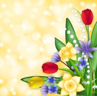 Spring flowers card