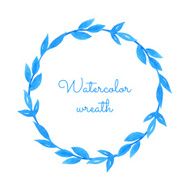Watercolor wreath N14