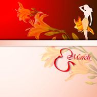 Spring flowers invitation template card N76
