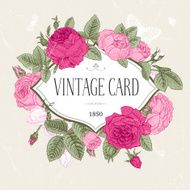 Vector vintage postcard N8