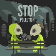 Couple in dirty environment