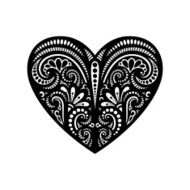 Vector Deco Abstract Heart N8