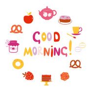good morning design with sweets