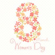 Card Womens Day on March 8 N2