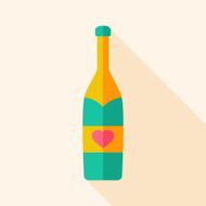 Alcohol bottle with heart